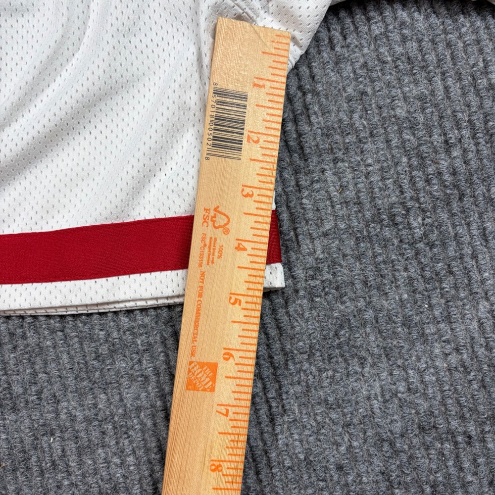 Jordan Shorts Men's M Sport Mesh Diamond White Red DO5032-100 - Picture 7 of 8